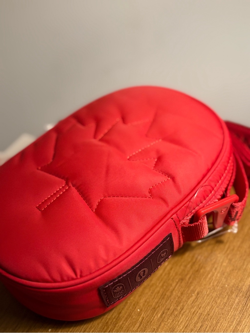 lululemon athletica Red Quilted Mini Crossbody Bag - Picture 5 of 6